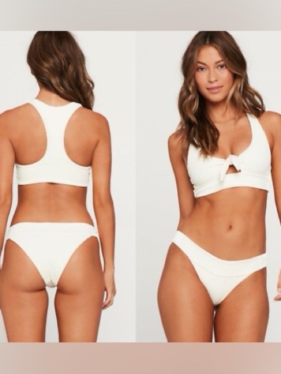 l*space Other - NWOT L*Space Ridin High ribbed bikini set cream small